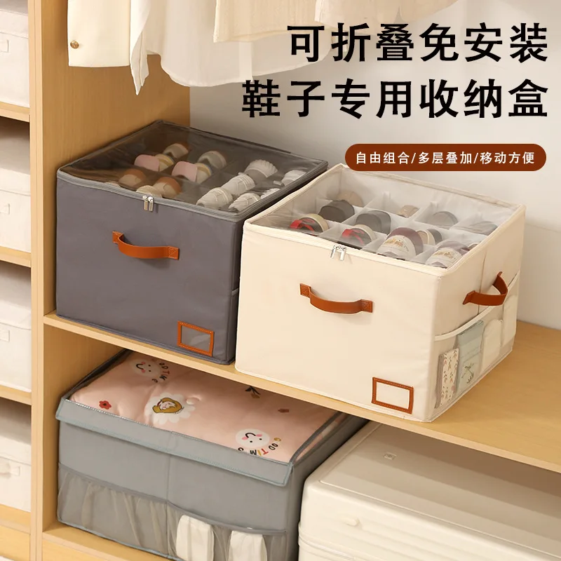 Shoes Storage Box Shoe Dustproof Organizer Foldable 16 Grid Clothing Shoe Storage Bag with Handles Visible Clear Cover
Shoes Storage Box Shoe Dustproof Organizer Foldable 16 Grid Clothing Shoe Storage Bag with Handles Visible Clear Cover