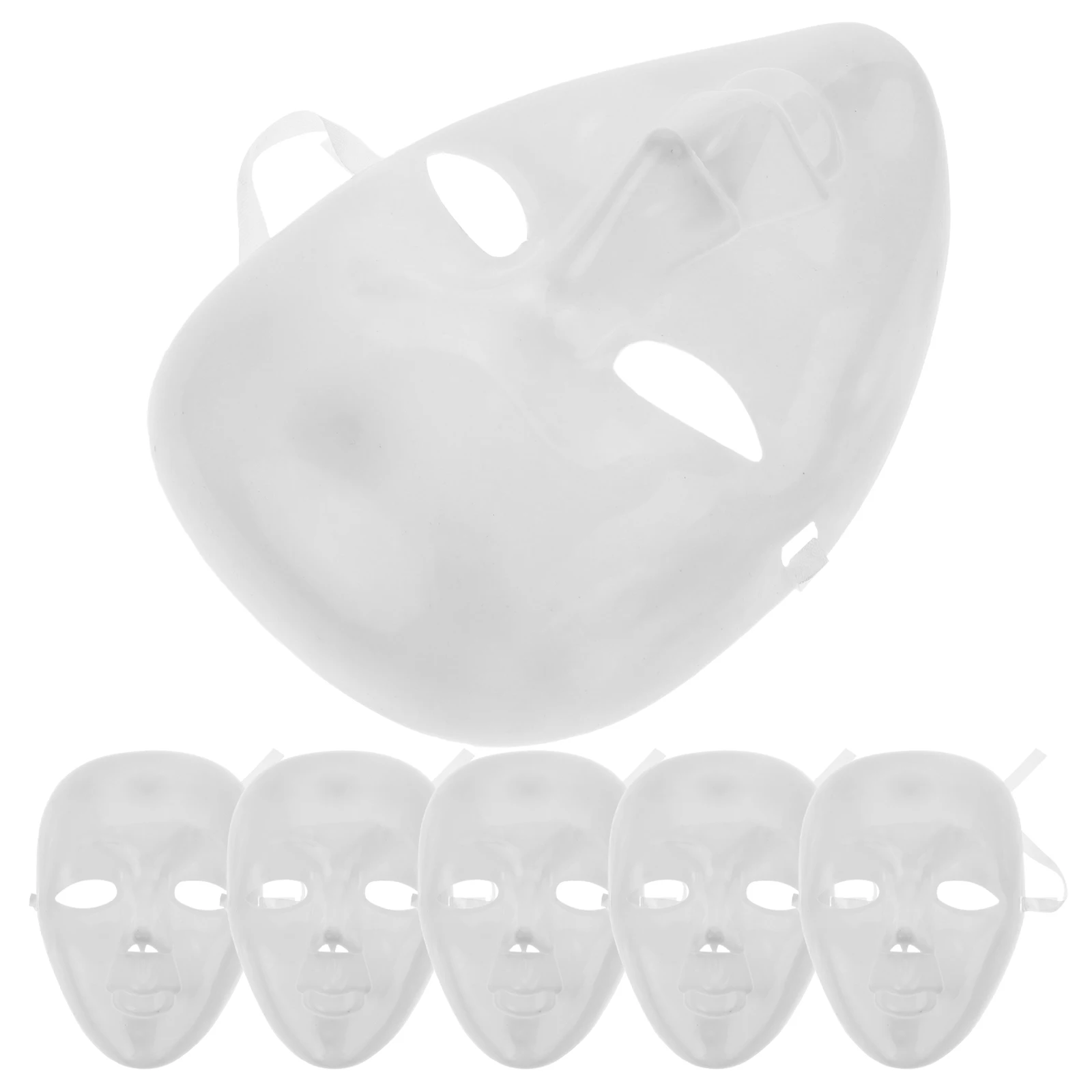 6 Pcs White Blank Masks for Masquerade Party Full Face Cosplay Costume Accessories Easy Paint Reusable Plastic
6 Pcs White Blank Masks for Masquerade Party Full Face Cosplay Costume Accessories Easy Paint Reusable Plastic
