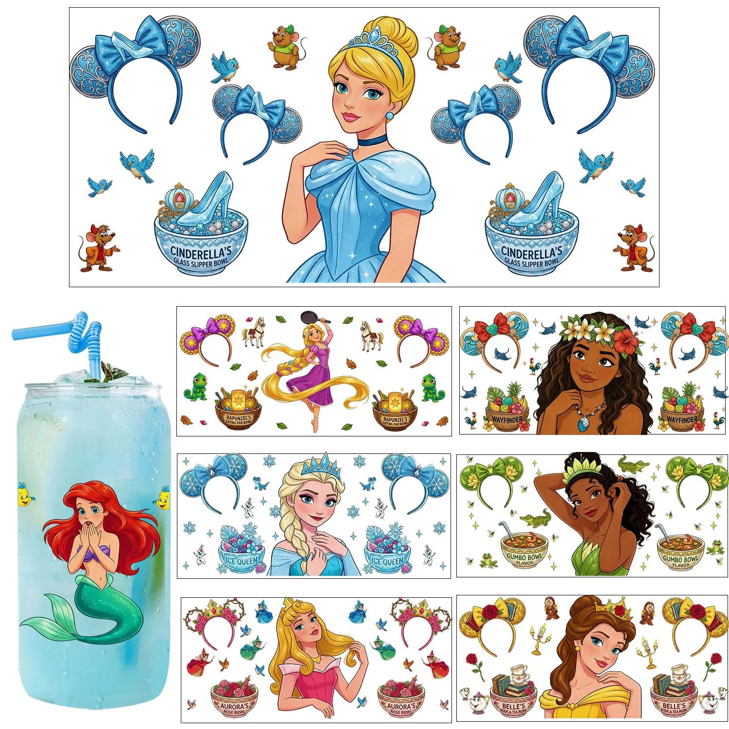 5pcs Set Bundle Princess Cartoon UV DTF Transfer Sticker DIY Decals 3D transfers uvdtf stickers 16oz uv dtf cup wraps
5pcs Set Bundle Princess Cartoon UV DTF Transfer Sticker DIY Decals 3D transfers uvdtf stickers 16oz uv dtf cup wraps
