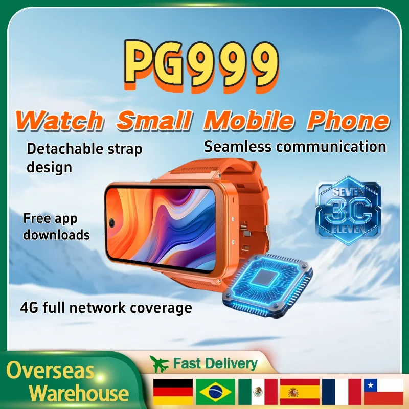 PG999 Smartwatch Phone Video Call Touch Screen 4G Dual SIM Dual StandbGlobal Connect Octa-Core Powerhouse Wi-Fi GPS HD Cameras
PG999 Smartwatch Phone Video Call Touch Screen 4G Dual SIM Dual StandbGlobal Connect Octa-Core Powerhouse Wi-Fi GPS HD Cameras