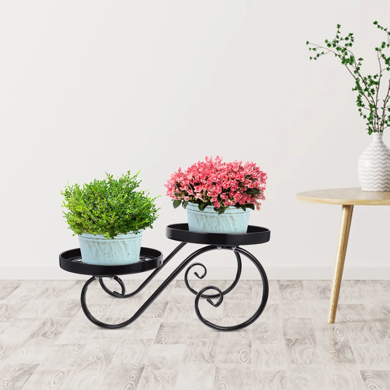 1Pcs Iron Flower Stand Heavy Duty Plant Stand for Vases Pots Succulents Home Office Bar Coffee Shop Decor Floor Type Stool
1Pcs Iron Flower Stand Heavy Duty Plant Stand for Vases Pots Succulents Home Office Bar Coffee Shop Decor Floor Type Stool