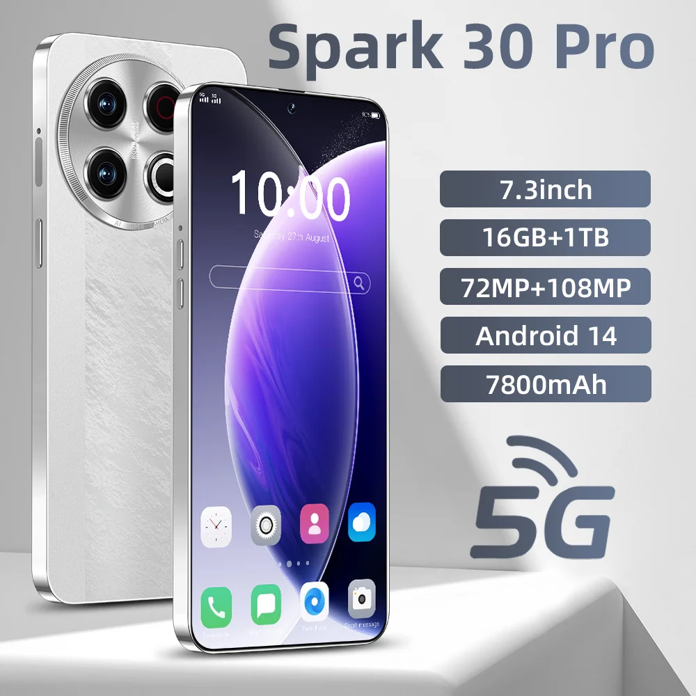 Новая модель 2025 Spaek 30 Pro, новая 7,3-дюймовая HD оригинальная умная двойная карта, аккумулятор 7800 мАч, функция распознавания лиц
Новая модель 2025 Spaek 30 Pro, новая 7,3-дюймовая HD оригинальная умная двойная карта, аккумулятор 7800 мАч, функция распознавания лиц