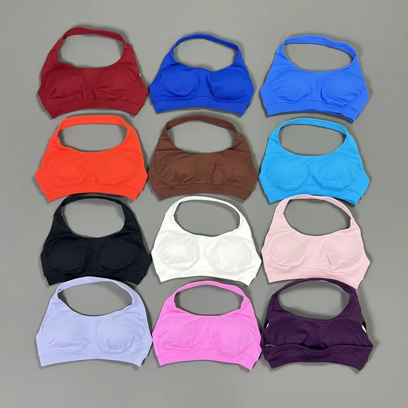 HISTELLO Seamless Sports Bra Women Halter Neck Open Back High Support Padded Top Athletic Pilates Yoga Fitness Gym Workout Wear
HISTELLO Seamless Sports Bra Women Halter Neck Open Back High Support Padded Top Athletic Pilates Yoga Fitness Gym Workout Wear