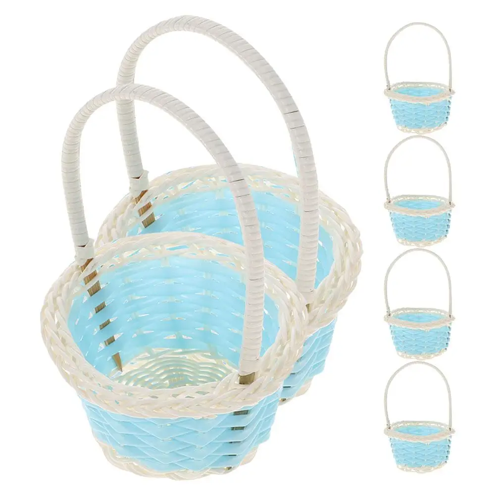6 Pcs Shopping Basket Mini Baskets Storage Weave Party Favors Small for Plastic Baby Shower Gift Tote Bags
6 Pcs Shopping Basket Mini Baskets Storage Weave Party Favors Small for Plastic Baby Shower Gift Tote Bags