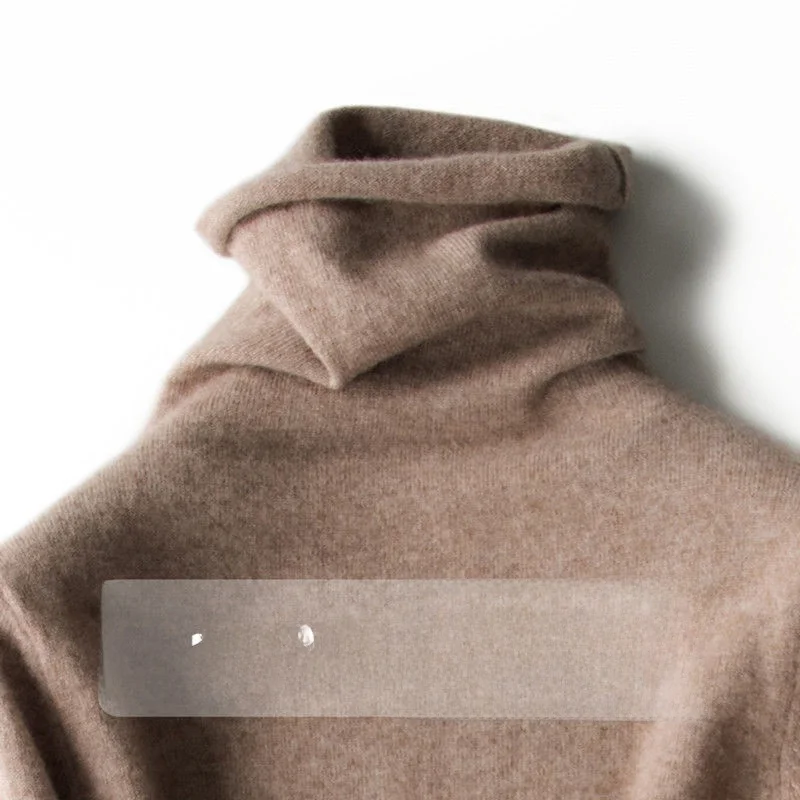 Autumn Winter Short Knitted Woolen Sweater High Collar Fleece Women's Base Layer Cashmere Sweater Korean Style Commute Fashion
Autumn Winter Short Knitted Woolen Sweater High Collar Fleece Women's Base Layer Cashmere Sweater Korean Style Commute Fashion