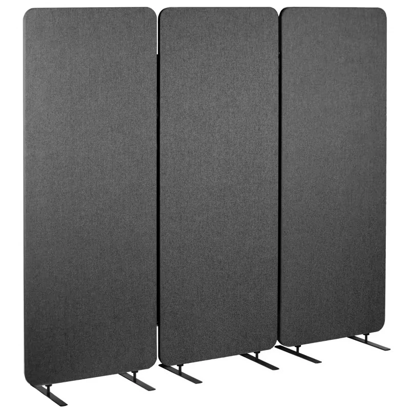 Acoustic office partition Freestanding 3-panel soundproof wall partition Removable wall soundproof screen
Acoustic office partition Freestanding 3-panel soundproof wall partition Removable wall soundproof screen