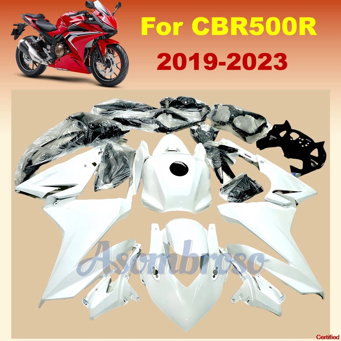 ABS Plastic for CBR500R 2019 2020 2021 2022 2023 CBR500 19-23 Motorcycle Fairings
ABS Plastic for CBR500R 2019 2020 2021 2022 2023 CBR500 19-23 Motorcycle Fairings 