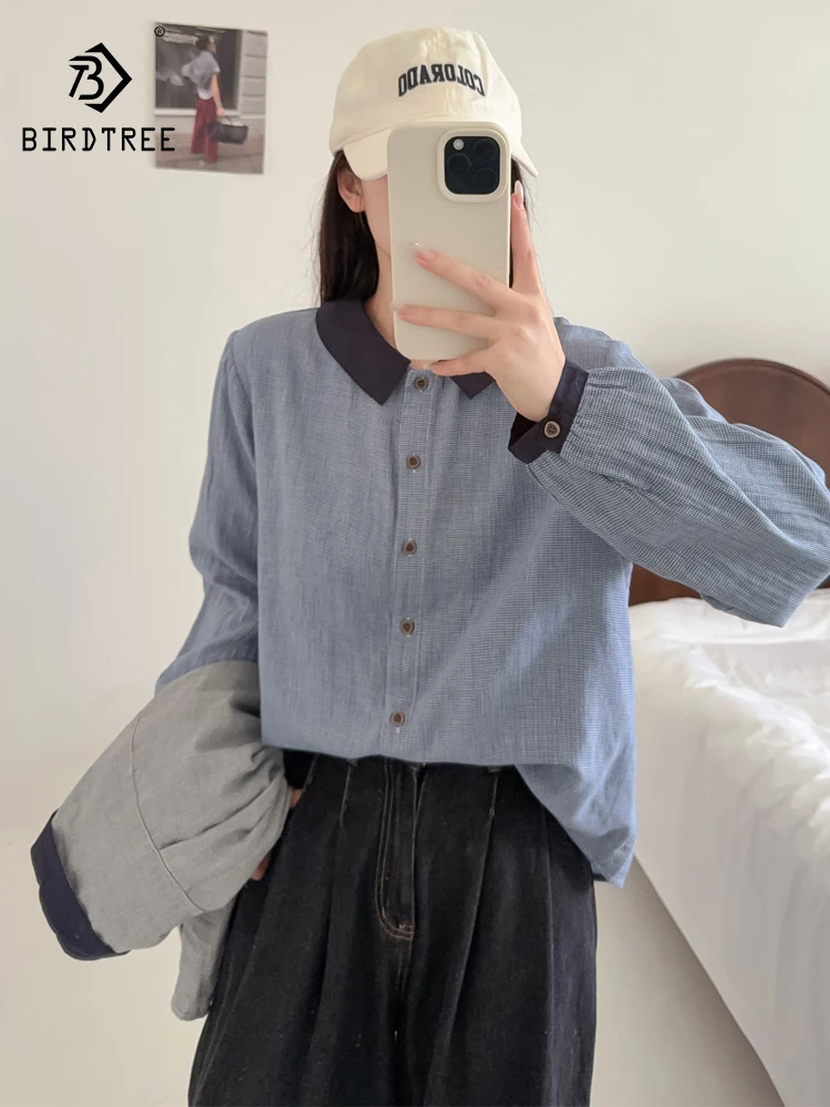 New 2026 Autumn Women Cotton Yarn Long Sleeve Shirt, Turn-down Collar Houndstooth, Mori Girl Commute Soft Loose Blouse T66688CC
New 2026 Autumn Women Cotton Yarn Long Sleeve Shirt, Turn-down Collar Houndstooth, Mori Girl Commute Soft Loose Blouse T66688CC