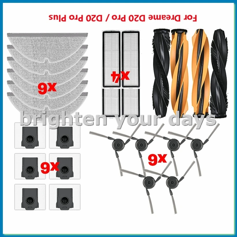 For D20 / D20 Pro Vacuum Spare Parts Main Side Brush Mop Cloth HEPA Filter Accessories-A63M
For D20 / D20 Pro Vacuum Spare Parts Main Side Brush Mop Cloth HEPA Filter Accessories-A63M