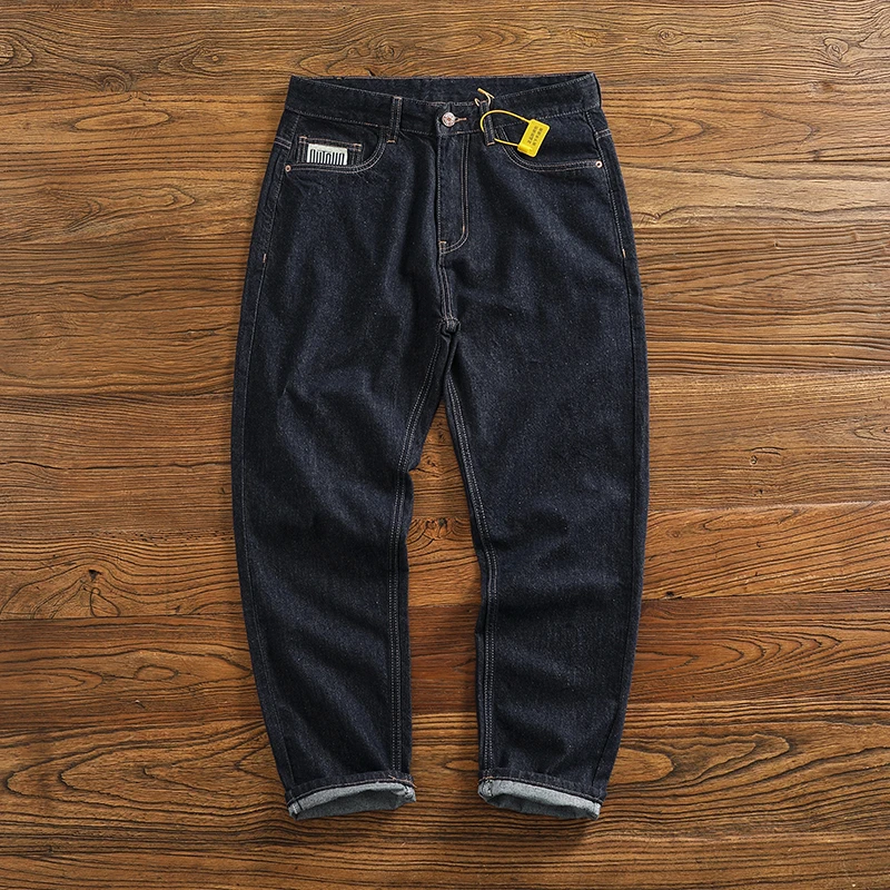 28 ~ 42 100% хлопок One Wash Raw Blue Джинсы Мужские Американские повседневные свободные зауженные прямые брюки 24ss Y2k Молодежные мужские брюки
28 ~ 42 100% хлопок One Wash Raw Blue Джинсы Мужские Американские повседневные свободные зауженные прямые брюки 24ss Y2k Молодежные мужские брюки