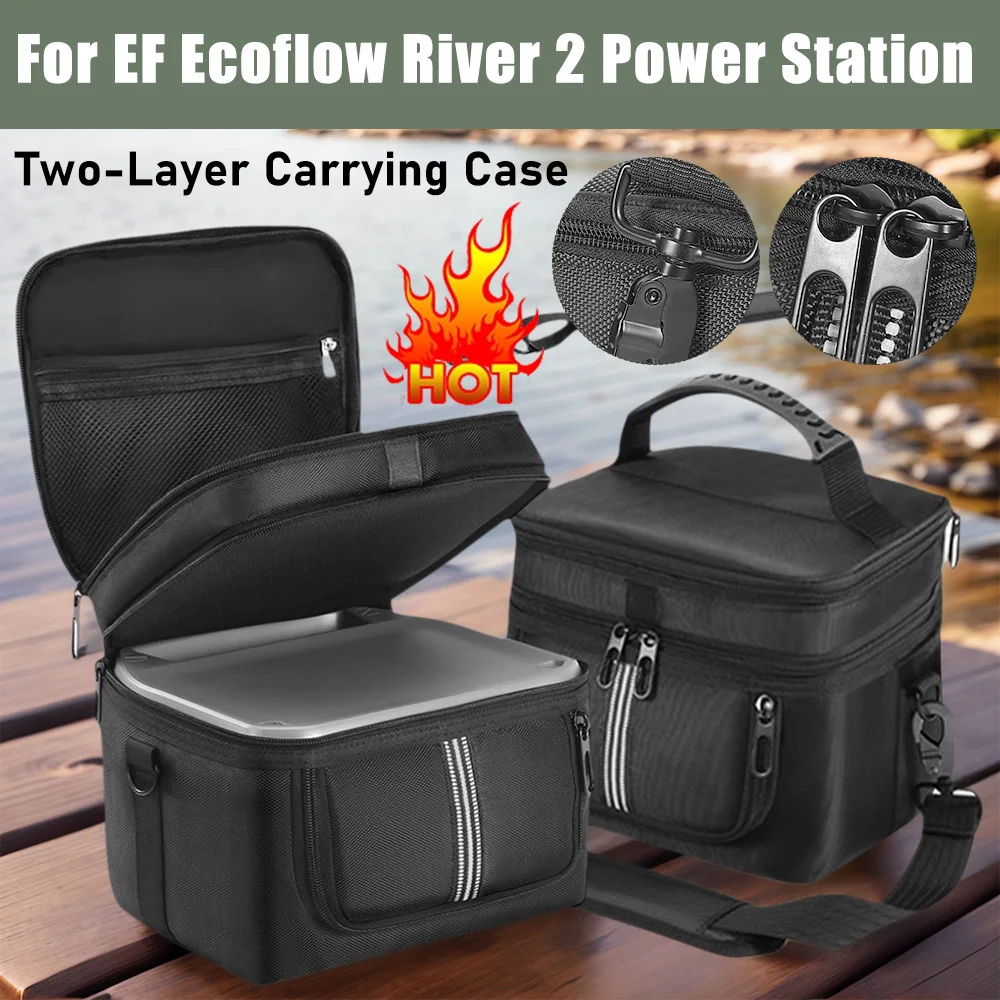 Портативный чехол для переноски электростанции EF Ecoflow River 2, водонепроницаемая противоударная защитная сумка, двухслойные ручные сумки для хранения
Портативный чехол для переноски электростанции EF Ecoflow River 2, водонепроницаемая противоударная защитная сумка, двухслойные ручные сумки для хранения