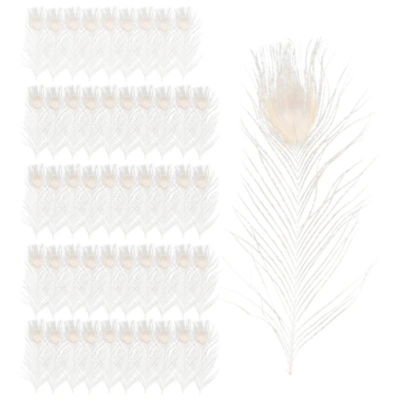 A47U 50 PCS/Natural White Peacock Feathers in the Eye, 10 to 12 Inches of the Peacock Feather Wedding Decoration
A47U 50 PCS/Natural White Peacock Feathers in the Eye, 10 to 12 Inches of the Peacock Feather Wedding Decoration