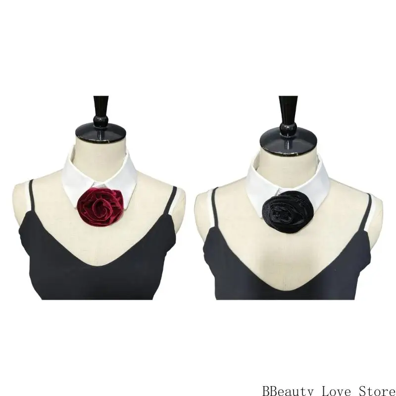 Stylish Flower Design Faux Stand Collar Easy To Clean All Matching Comfortable Point Shirt Collar For Fashion Enthusiast
Stylish Flower Design Faux Stand Collar Easy To Clean All Matching Comfortable Point Shirt Collar For Fashion Enthusiast
