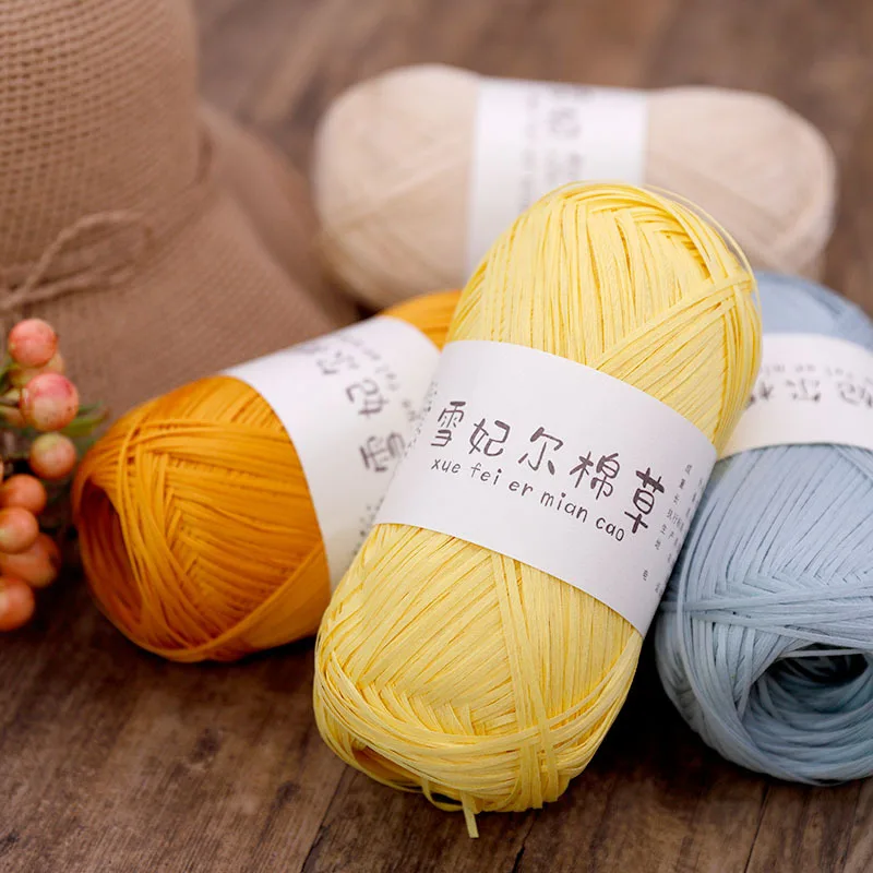 Wool Pure Cotton Wire for Hand Knitting, Crochet Thread, Raffia Thread, Grass Bag, Hat, Braiding, 6Pcs
Wool Pure Cotton Wire for Hand Knitting, Crochet Thread, Raffia Thread, Grass Bag, Hat, Braiding, 6Pcs