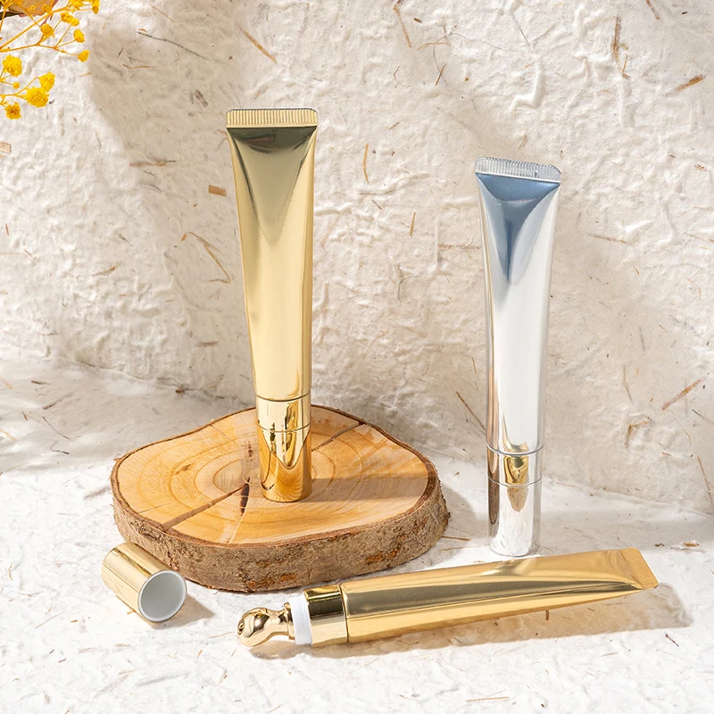 1Pc 20/30/40ml Golden/silver Soft Tube & Hose with Metal Massage Head for Eye Lotion/serum, Empty Package for Cosmetic Products
1Pc 20/30/40ml Golden/silver Soft Tube & Hose with Metal Massage Head for Eye Lotion/serum, Empty Package for Cosmetic Products