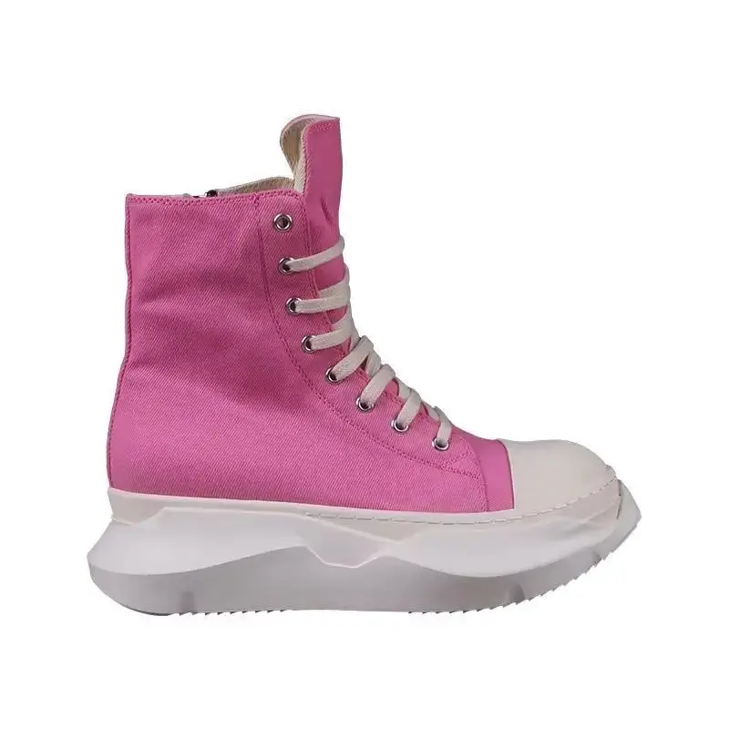Owen Seak Men Women High-TOP Shoes Casual Canvas Platform Heel Sneakers Luxury Designer Lace Up Zip Autumn Black Pink Boots
Owen Seak Men Women High-TOP Shoes Casual Canvas Platform Heel Sneakers Luxury Designer Lace Up Zip Autumn Black Pink Boots