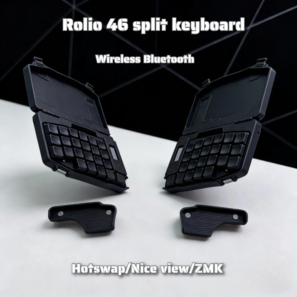 Разделенная клавиатура Rolio 46, Kailh Choc V1, низкопрофильный переключатель, беспроводная Bluetooth-клавиатура с возможностью горячей замены, чехол для хранения с приятным обзором
Разделенная клавиатура Rolio 46, Kailh Choc V1, низкопрофильный переключатель, беспроводная Bluetooth-клавиатура с возможностью горячей замены, чехол для хранения с приятным обзором