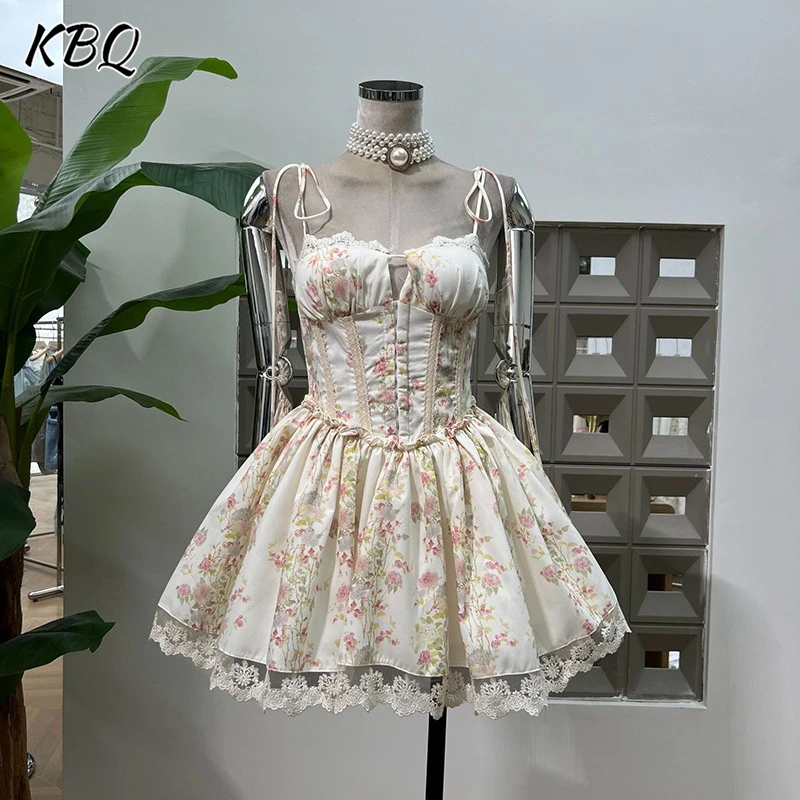 KBQ French Sweet Printing Tunic A Line Dresses for Women Square Collar Sleeveless Backless High Waist Lace Dress Female Fashion
KBQ French Sweet Printing Tunic A Line Dresses for Women Square Collar Sleeveless Backless High Waist Lace Dress Female Fashion
