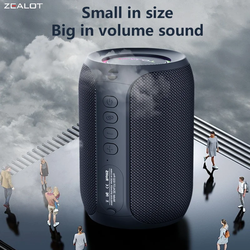 ZEALOT S32Pro Portable Outdoor Wireless Speaker 10W Power 3600mAh Battery RGB Light Continuous Playtime 10 Hours.
ZEALOT S32Pro Portable Outdoor Wireless Speaker 10W Power 3600mAh Battery RGB Light Continuous Playtime 10 Hours.