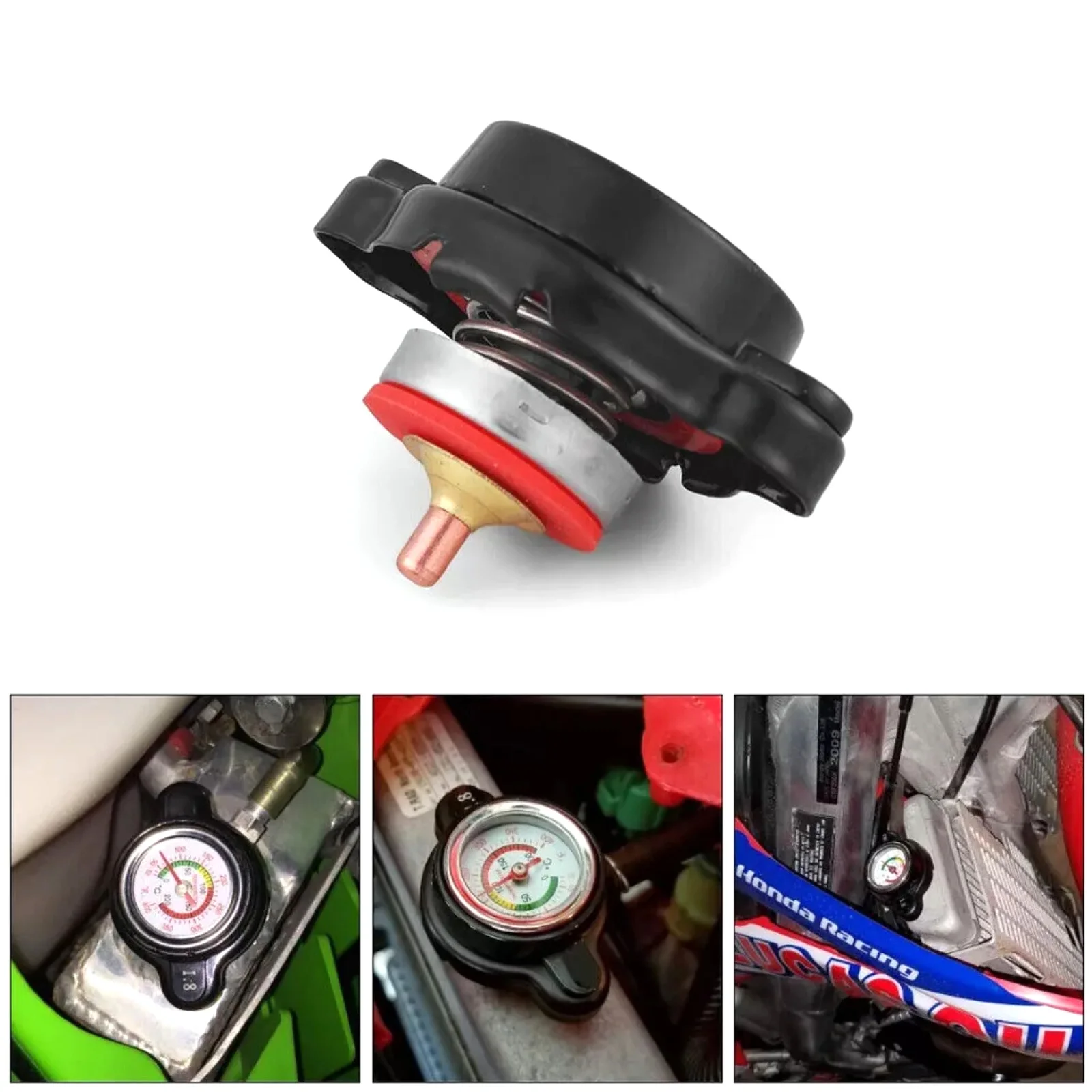 High Pressure Radiator Cap with Temperature Gauge 1.8 Bar 25.6Psi for Honda CRF450R 2002-2015 Motorcycle Dirt Bike
High Pressure Radiator Cap with Temperature Gauge 1.8 Bar 25.6Psi for Honda CRF450R 2002-2015 Motorcycle Dirt Bike
