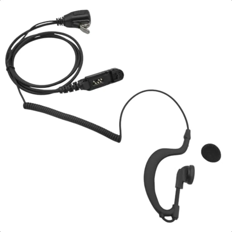 Surveillance Headset with Mic PTT NoiseIsolating Security Earpiece Compatible with Motorola XPR Series XPR3300e XPR3500e XPR300 
Surveillance Headset with Mic PTT NoiseIsolating Security Earpiece Compatible with Motorola XPR Series XPR3300e XPR3500e XPR300