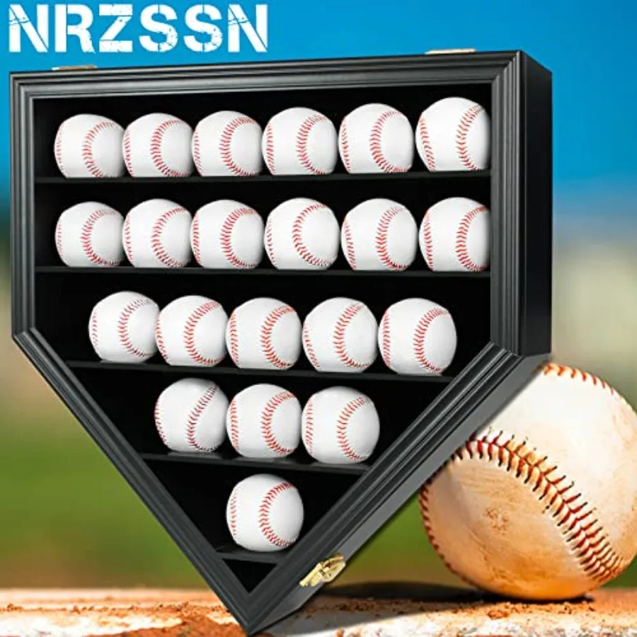 21 Baseball Display Case Wall Mount - UV Protection Lockable Shadow Box with Clear Acrylic Door Wood Showcase Cabinet for Colle
21 Baseball Display Case Wall Mount - UV Protection Lockable Shadow Box with Clear Acrylic Door Wood Showcase Cabinet for Colle