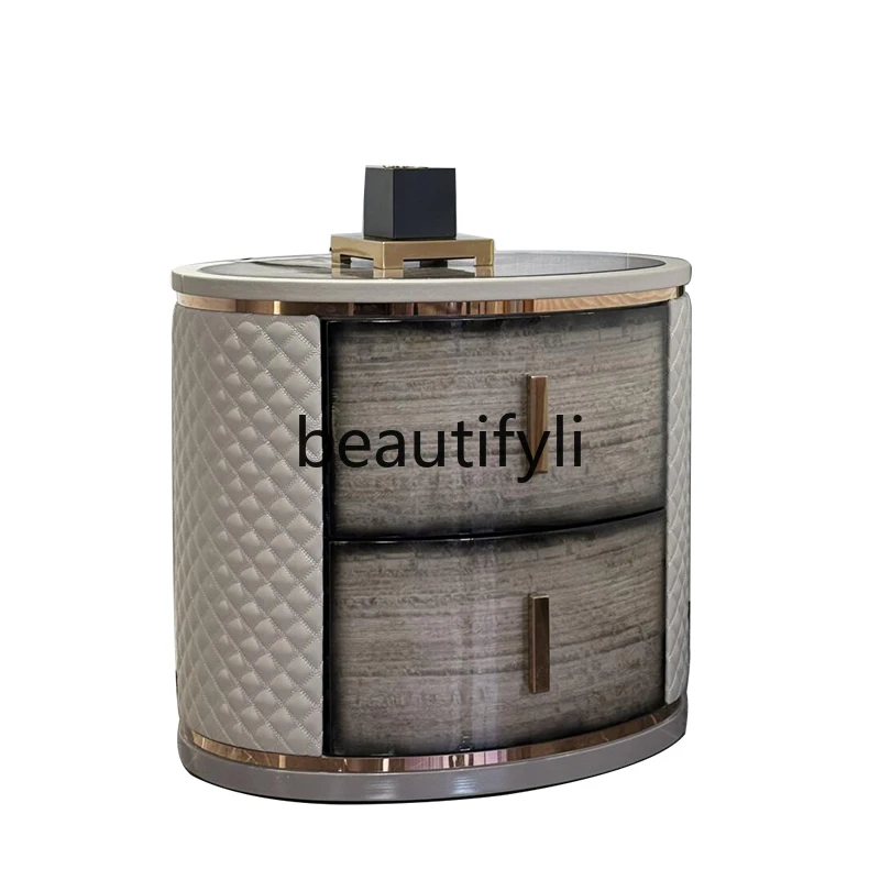 Italian high-end light luxury tree tumor bedside storage chest living room dining room dining side cabinet
Italian high-end light luxury tree tumor bedside storage chest living room dining room dining side cabinet