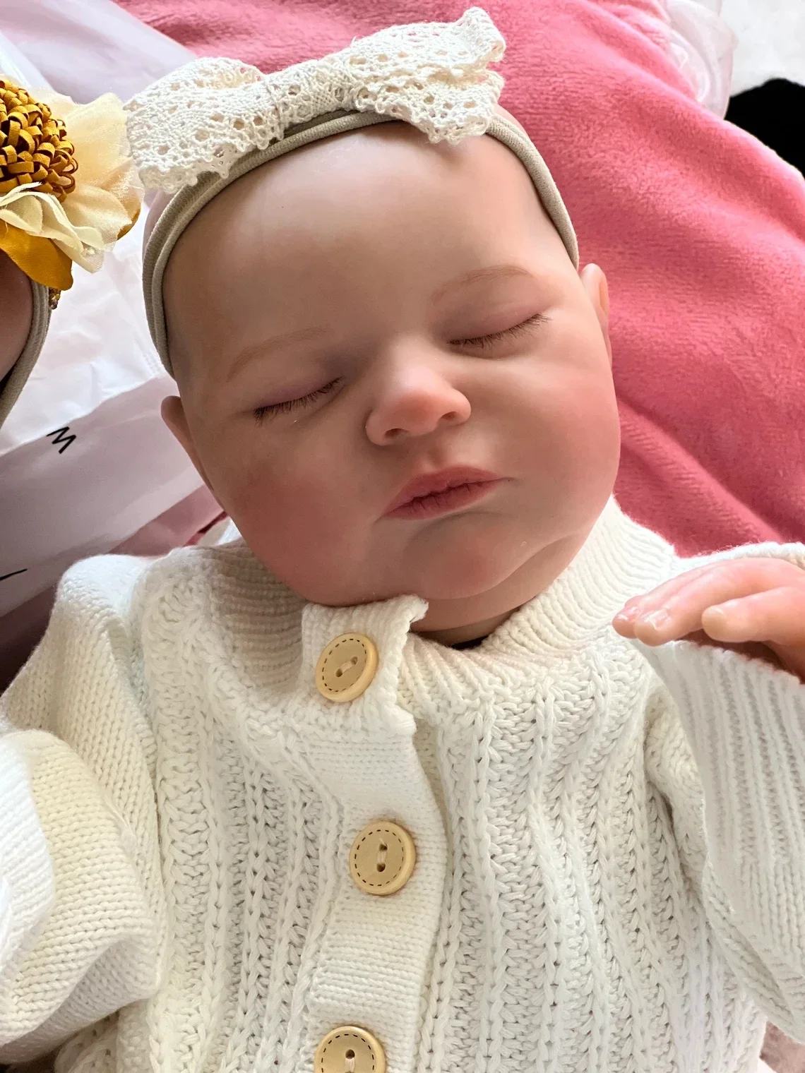NPK 19inch Reborn Baby Doll Newborn Laura Asleep Soft Cuddly Body Lifelike 3D Skin with Visible Veins High Quality Handmade Doll
NPK 19inch Reborn Baby Doll Newborn Laura Asleep Soft Cuddly Body Lifelike 3D Skin with Visible Veins High Quality Handmade Doll
