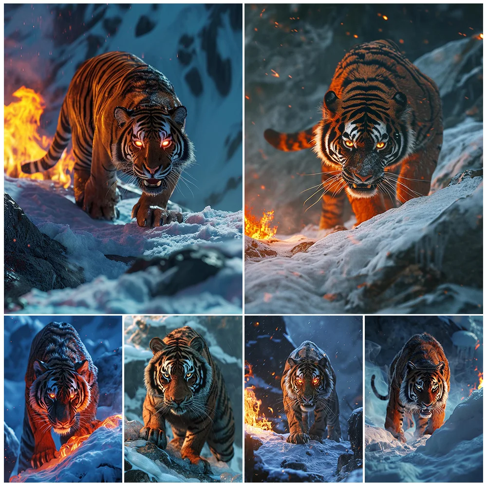 Wild Tiger Animals Snowfield Posters Wall Pictures For Living Room Nordic Poster Home Decor Wall Art Canvas Painting Unframed
Wild Tiger Animals Snowfield Posters Wall Pictures For Living Room Nordic Poster Home Decor Wall Art Canvas Painting Unframed