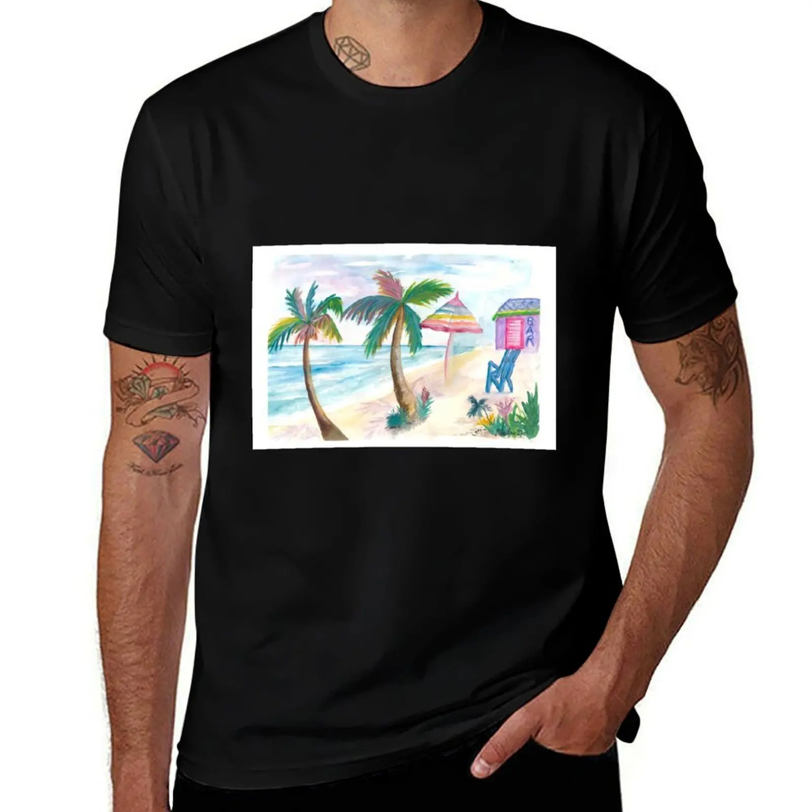 Футболка Bahamas Beach Bar с радужной зонтиком и видом на море, мешковатые рубашки большого размера, мужская одежда больших размеров
Футболка Bahamas Beach Bar с радужной зонтиком и видом на море, мешковатые рубашки большого размера, мужская одежда больших размеров