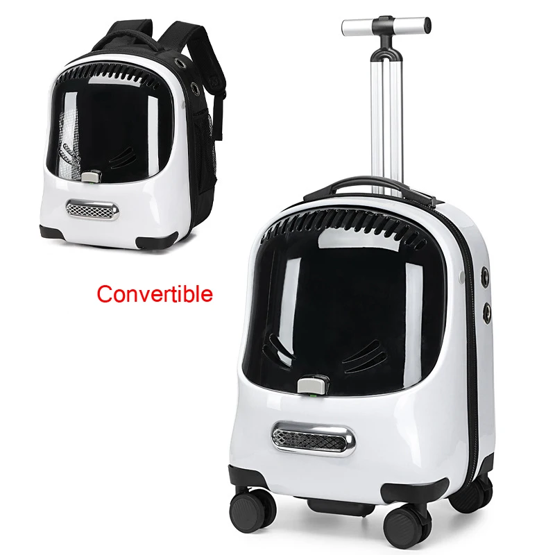Wheeled Pet Carrier Backpack Convertible Breathable Cat Backpack Removable Rolling Wheels Trolley Cat Fashion Travel Bag Set
Wheeled Pet Carrier Backpack Convertible Breathable Cat Backpack Removable Rolling Wheels Trolley Cat Fashion Travel Bag Set