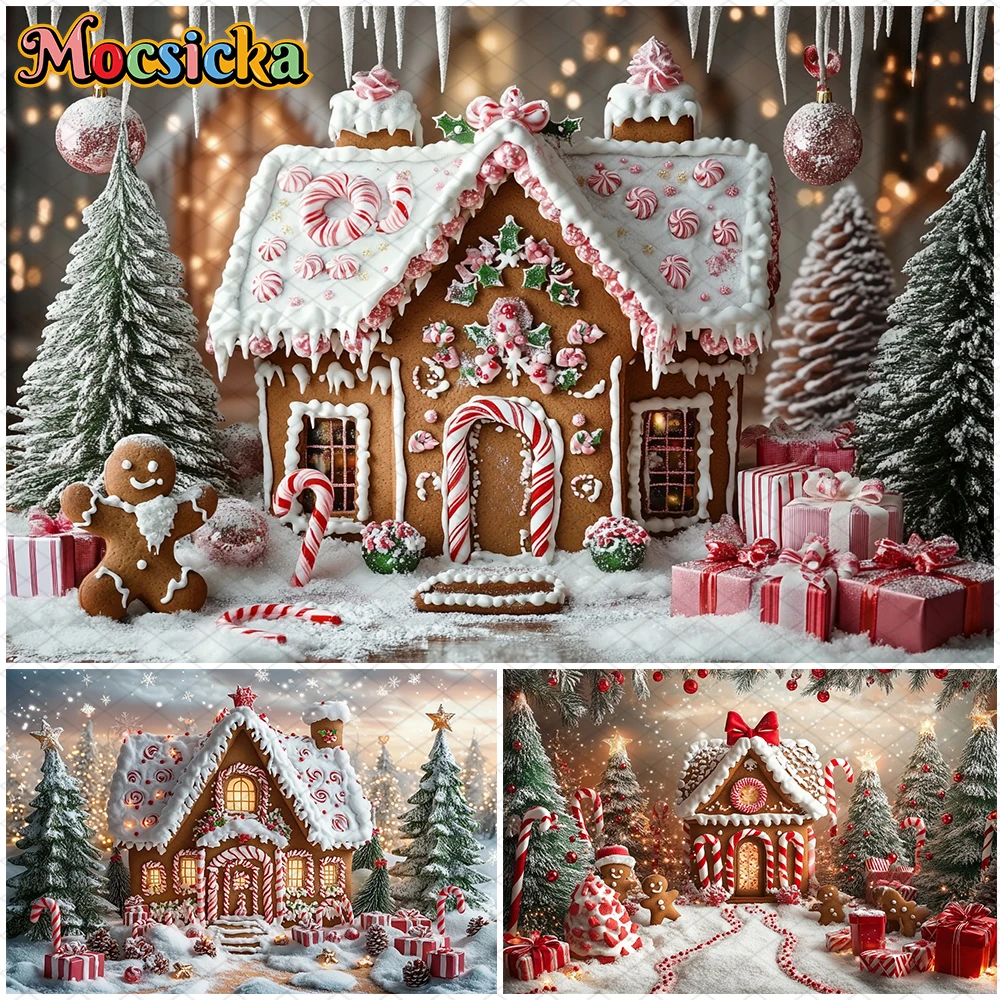 Mocsicka Christmas Candy House Photography Background Snow Xmas Tree Party Decoration Child Family Holiday Party Studio Backdrop
Mocsicka Christmas Candy House Photography Background Snow Xmas Tree Party Decoration Child Family Holiday Party Studio Backdrop