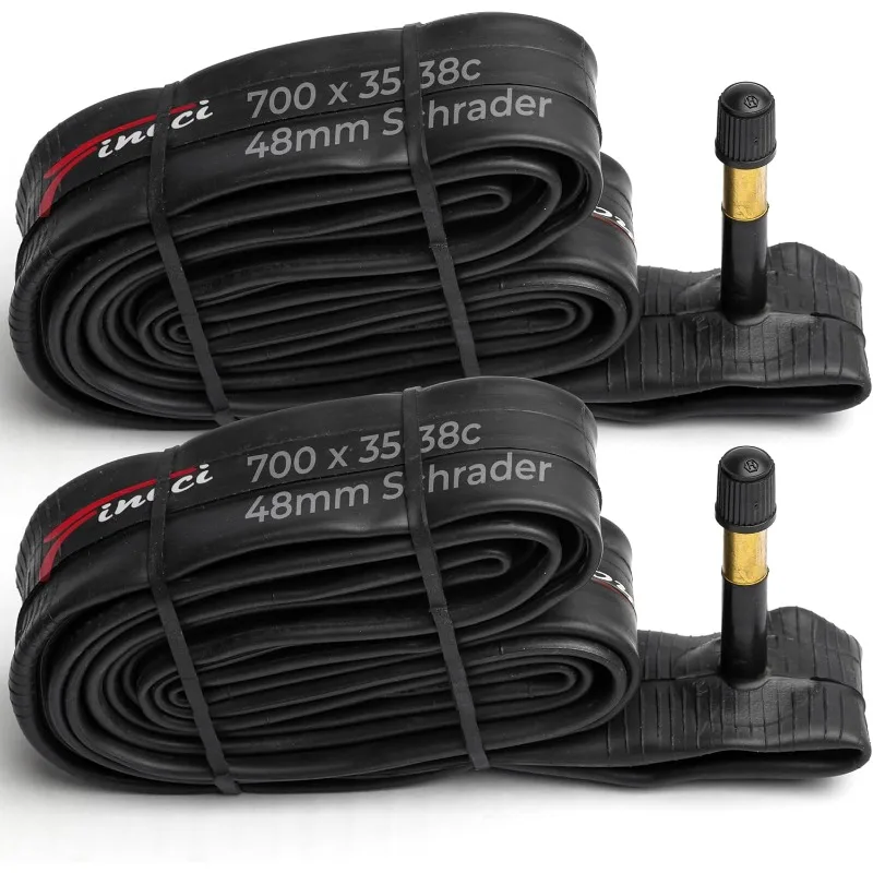 Fincci Bike Inner Tube 700x35c / 32c / 38c - Schrader Valve Inner Tubes 48mm for Cycle Bicycle Bike Tire Pack of 2
Fincci Bike Inner Tube 700x35c / 32c / 38c - Schrader Valve Inner Tubes 48mm for Cycle Bicycle Bike Tire Pack of 2