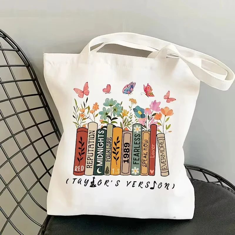 Сумка-шоппер Taylor Music Printing Canvas Bag, на одно плечо, складная, для покупок, бестселлер Amazon, сумка-тоут для внешней торговли
Сумка-шоппер Taylor Music Printing Canvas Bag, на одно плечо, складная, для покупок, бестселлер Amazon, сумка-тоут для внешней торговли