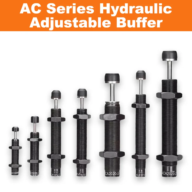 AC Series Oil Buffer Hydraulic Shock Absorber Damper Pneumatic Hydraulic Speed Control for Automation Machinery (AC0806-AC2580)
AC Series Oil Buffer Hydraulic Shock Absorber Damper Pneumatic Hydraulic Speed Control for Automation Machinery (AC0806-AC2580)