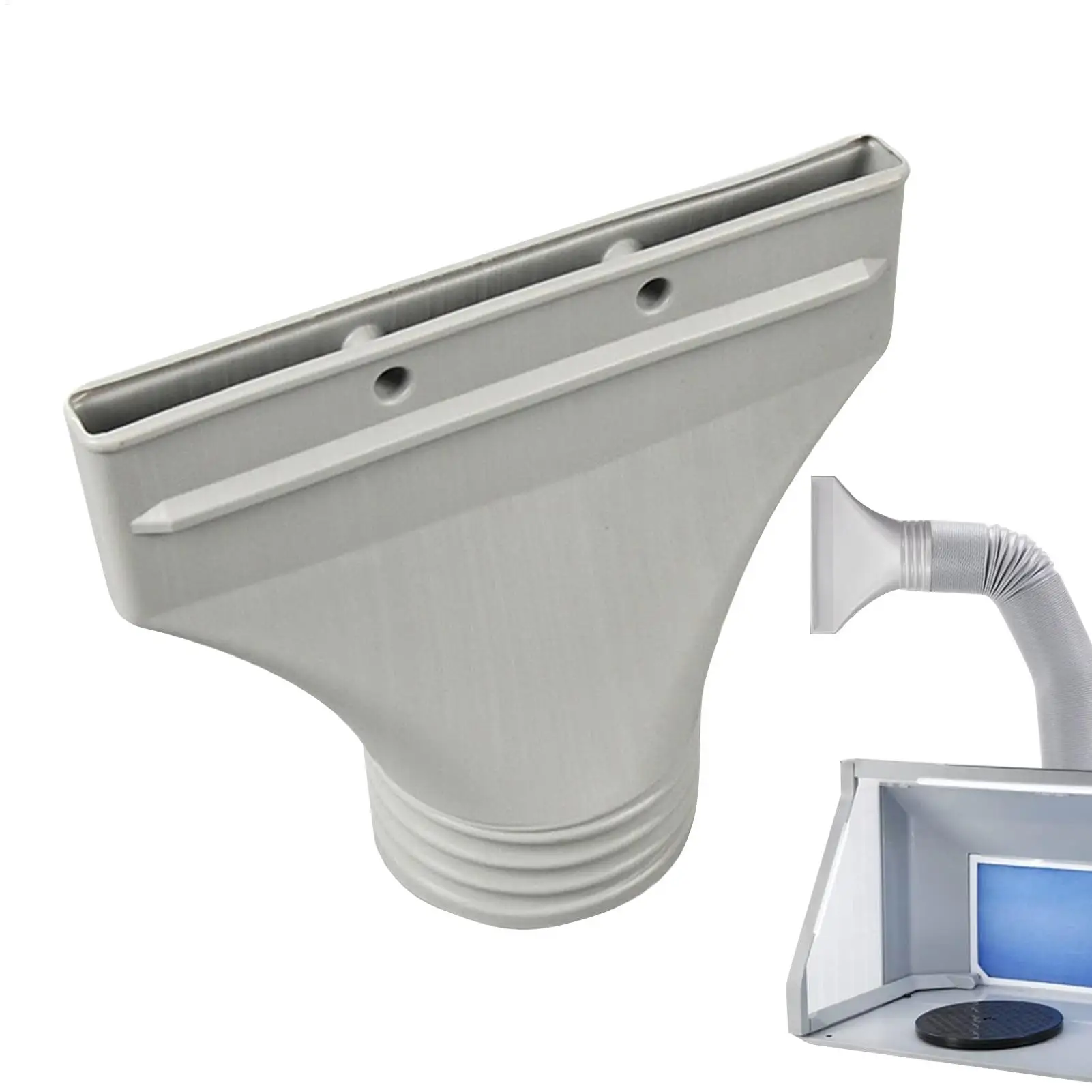 Flat Hose Adapter for Air Conditioning and Exhaust Solutions For Easy Setup with Locking Tabs for Secure Attachment
Flat Hose Adapter for Air Conditioning and Exhaust Solutions For Easy Setup with Locking Tabs for Secure Attachment