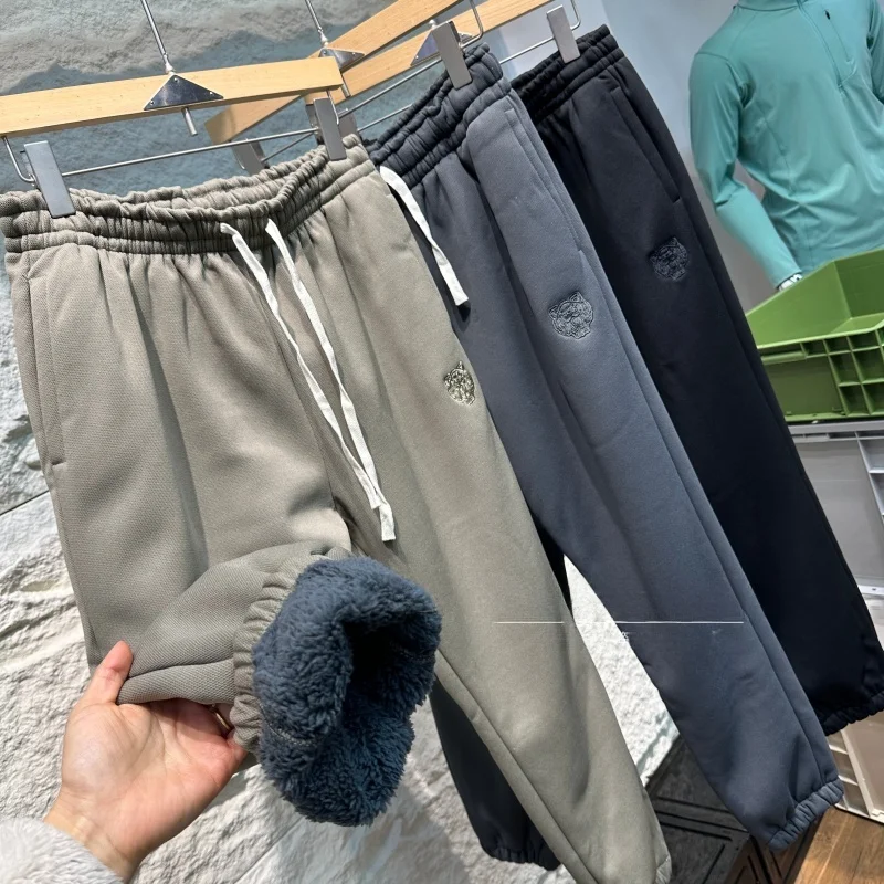 Thiened Fce Winter Casual Pants Men's Tiger Head Embroidery Elastic Waist Cuffed Sweatpants Comfortable Breathable Long ...
Thiened Fce Winter Casual Pants Men's Tiger Head Embroidery Elastic Waist Cuffed Sweatpants Comfortable Breathable Long ...