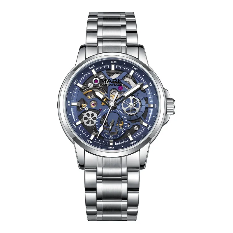 MARK FAIRWHALE Fashion Men's Automatic Watch Steel Strap Skeleton Dial Waterproof montre homme automatique for men Wristwatch
MARK FAIRWHALE Fashion Men's Automatic Watch Steel Strap Skeleton Dial Waterproof montre homme automatique for men Wristwatch