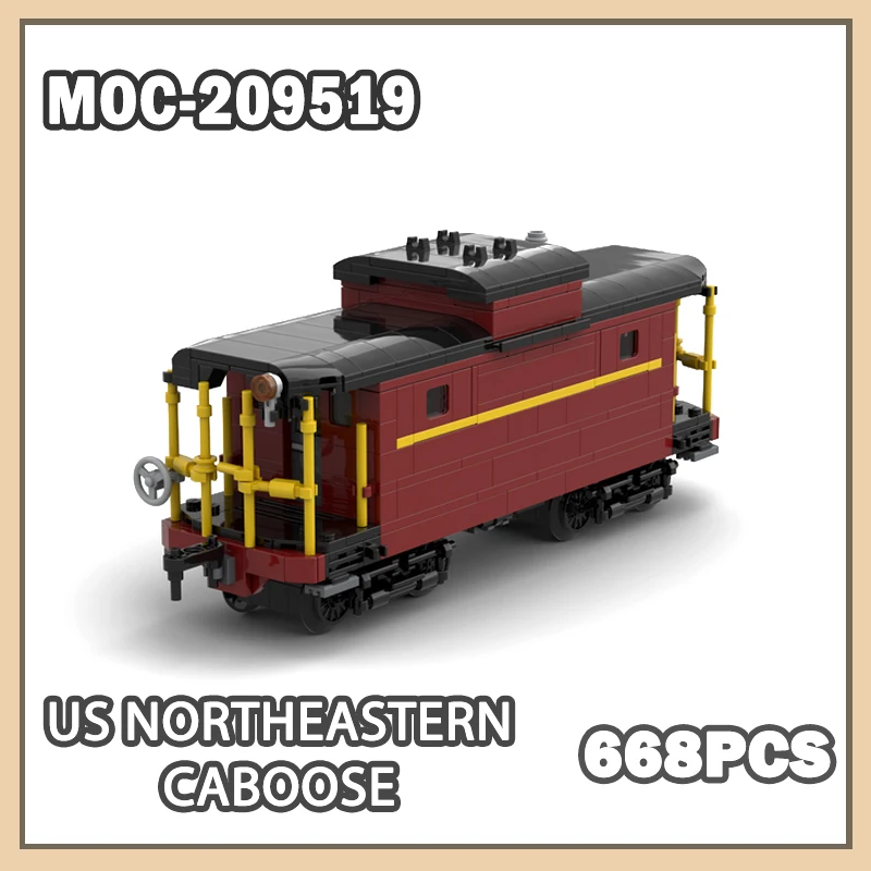 MOC-209519 US Northeastern Caboose Building Blocks Railway Rail City Bricks Puzzle Assembly DIY Boy Toy Festival Gift Set 668PCS
MOC-209519 US Northeastern Caboose Building Blocks Railway Rail City Bricks Puzzle Assembly DIY Boy Toy Festival Gift Set 668PCS