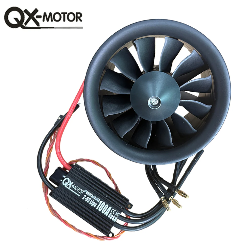 QX-MOTOR 90 мм EDF 12 лопастей канальный вентилятор с бесщеточным двигателем 100a 2--6S esc QF3748 1450kv 1550kv для аксессуаров для радиоуправляемых самолетов
QX-MOTOR 90 мм EDF 12 лопастей канальный вентилятор с бесщеточным двигателем 100a 2--6S esc QF3748 1450kv 1550kv для аксессуаров для радиоуправляемых самолетов