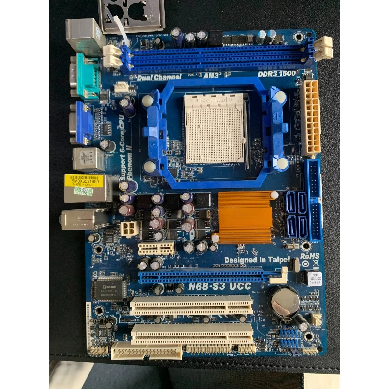 used for ASRock N68-S3 UCC Used Motherboard AM3 DDR3 With I/O Shield
used for ASRock N68-S3 UCC Used Motherboard AM3 DDR3 With I/O Shield