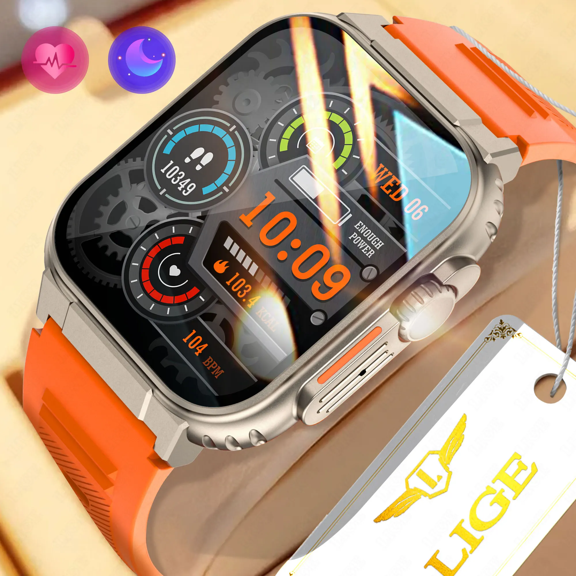 LIGE 600mAh New Ultra Smart Watch Men Bluetooth Call TWS Local Music Sport Clock 1.96'' IP68 Waterproof Relógio Women Smartwatch
LIGE 600mAh New Ultra Smart Watch Men Bluetooth Call TWS Local Music Sport Clock 1.96'' IP68 Waterproof Relógio Women Smartwatch