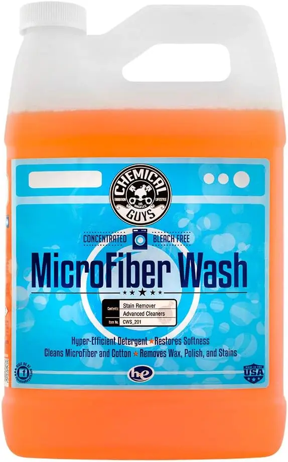 Concentrated Microfiber Cleaner for Towels & Cloths - Removes Dirt, Wax, Grease, Stains with Orange Scent - 128 oz
Concentrated Microfiber Cleaner for Towels & Cloths - Removes Dirt, Wax, Grease, Stains with Orange Scent - 128 oz