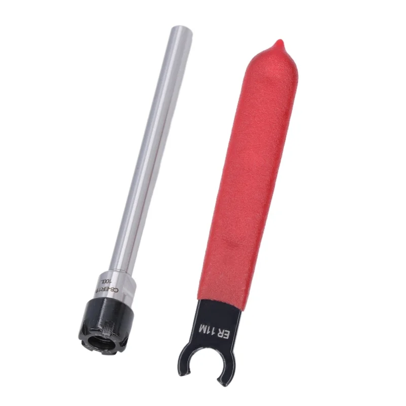 2Pcs/Set Router Collet Extension Rod Straight Shank With Wrench Kit C8-ER11M-100L
2Pcs/Set Router Collet Extension Rod Straight Shank With Wrench Kit C8-ER11M-100L