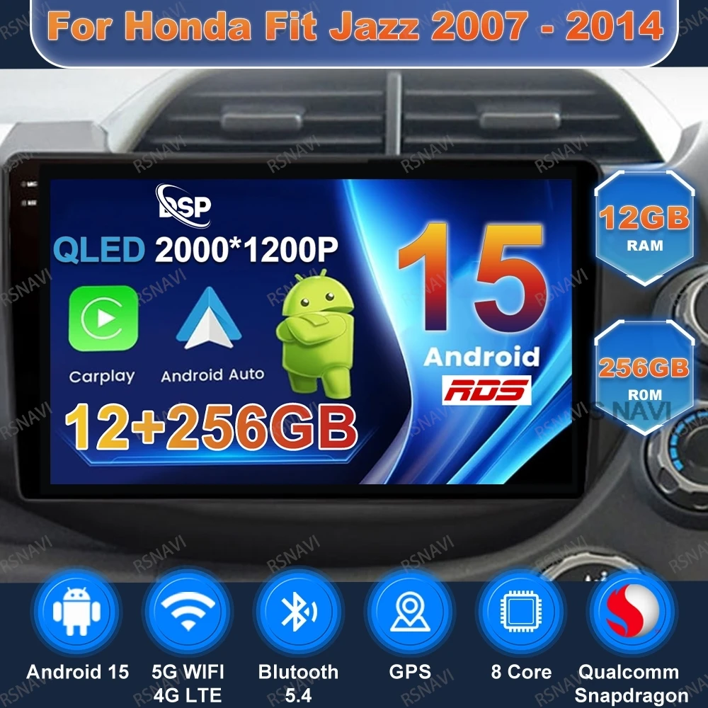 Android 15 Car Radio For Honda Fit Jazz 2007 - 2014 Viedo Player DSP Head Unit Qualcomm 5G WIFI BT Stereo 4G LTE GPS Navigation
Android 15 Car Radio For Honda Fit Jazz 2007 - 2014 Viedo Player DSP Head Unit Qualcomm 5G WIFI BT Stereo 4G LTE GPS Navigation