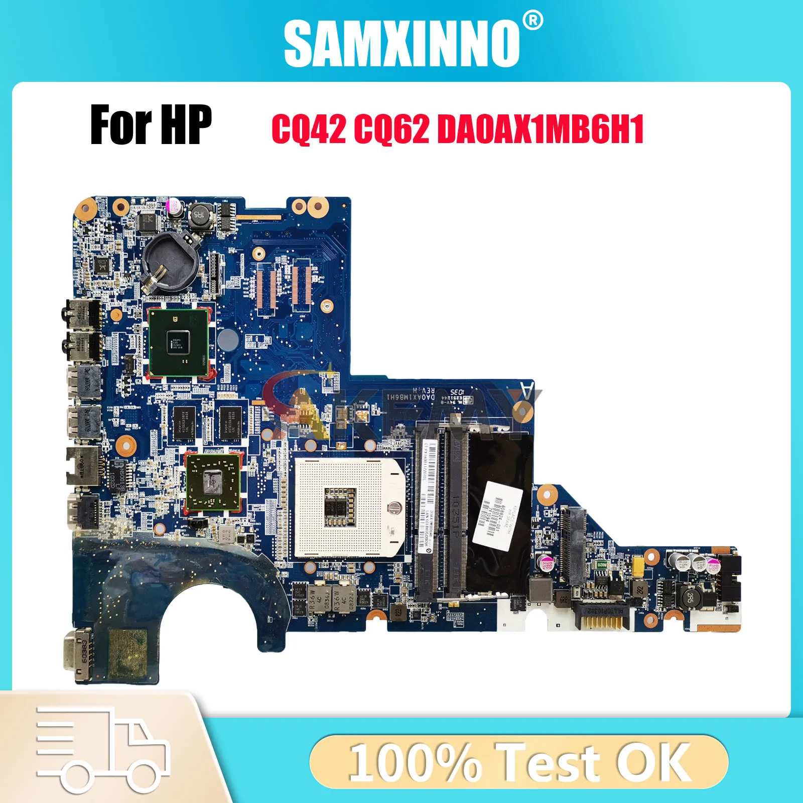 DA0AX1MB6H1 For HP G42 CQ42 CQ62 G62 Laptop Motherboard 595183-001 615578-001 DDR3 Tested OK
DA0AX1MB6H1 For HP G42 CQ42 CQ62 G62 Laptop Motherboard 595183-001 615578-001 DDR3 Tested OK