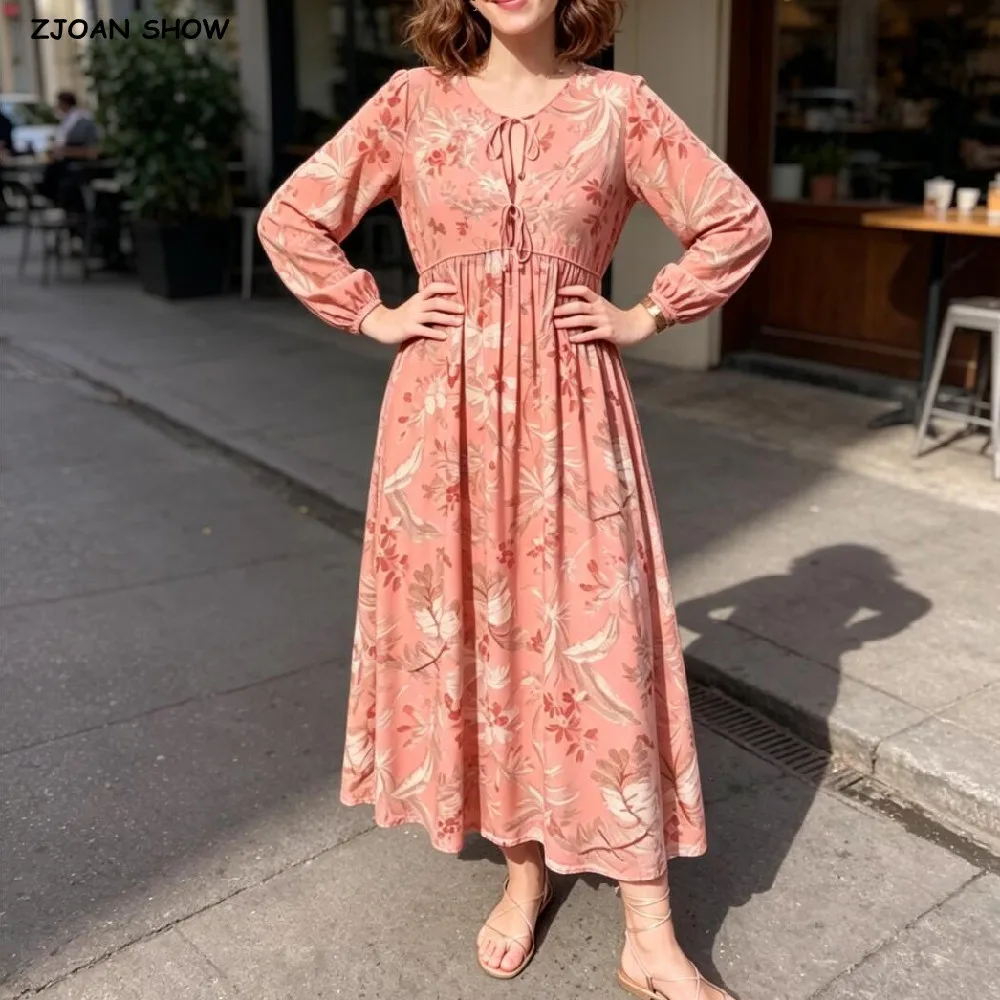 BOHO Women Leaves Floral Bow Lacing up Collar Midi Straight Dress Ethnic Viscose Cotton Long Sleeve Dresses Robe Holiday Summer
BOHO Women Leaves Floral Bow Lacing up Collar Midi Straight Dress Ethnic Viscose Cotton Long Sleeve Dresses Robe Holiday Summer