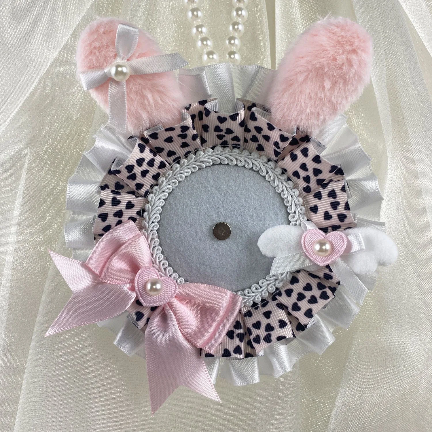 Ita Bag Decorations Kits Bag Hanger Ita Bag Accessories Badge Holder Rabbit Ear Bow Lace Bag Holder Idol Photo Display
Ita Bag Decorations Kits Bag Hanger Ita Bag Accessories Badge Holder Rabbit Ear Bow Lace Bag Holder Idol Photo Display