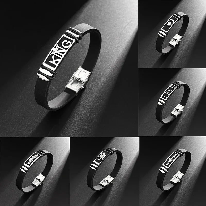 Gothic Titanium Steel Cuff Clasp Men Women Cool Hand Jewelry Simple Black Bracelet Holiday Gift Fashion Wristband Accessories
Gothic Titanium Steel Cuff Clasp Men Women Cool Hand Jewelry Simple Black Bracelet Holiday Gift Fashion Wristband Accessories