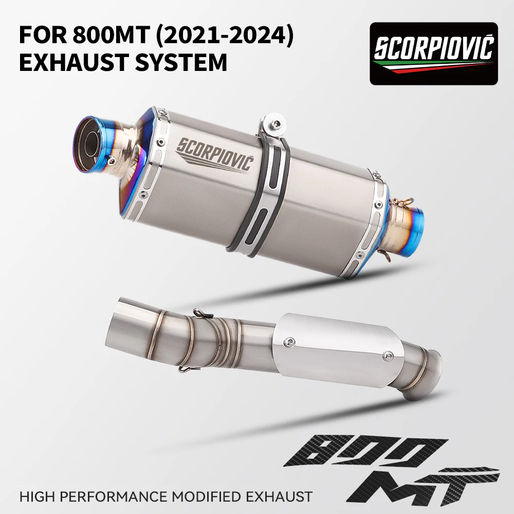 FOR 800MT (2021-2024) Motorcycle system exhaust middle section tail section Slip On muffler exhaust accessories modification
FOR 800MT (2021-2024) Motorcycle system exhaust middle section tail section Slip On muffler exhaust accessories modification